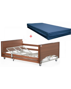 Alerta Lomond Bariatric Bed Walnut With Mattress Package 