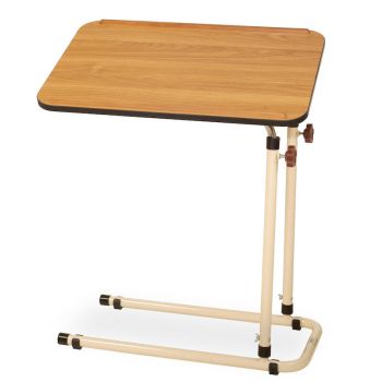 Alerta Overbed Table Oak No Castors Alerta Overbed Table Oak No Castors